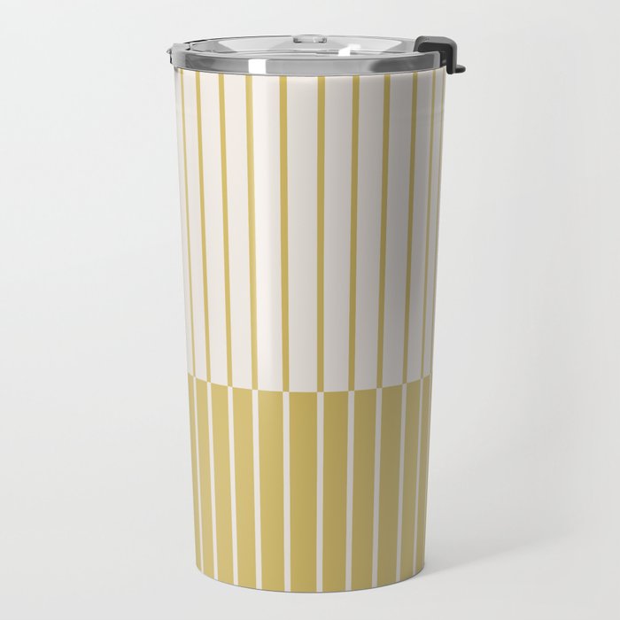 Color Block Line Abstract IX Coastal Beachy Travel Mug Gallery Image 2