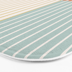 Color Block Line Abstract IX Coastal Beachy Bath Mat Gallery Image 3