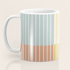 Color Block Line Abstract IX Coastal Beachy Coffee Mug Gallery Image 3