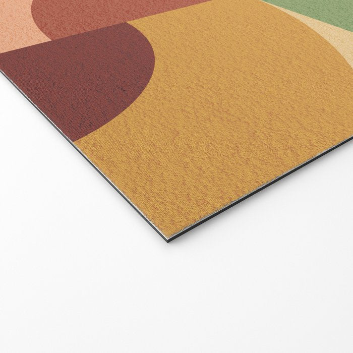 Abstract Bauhaus Geometry Sophisticated Autumn Welcome Mat Gallery Image 2