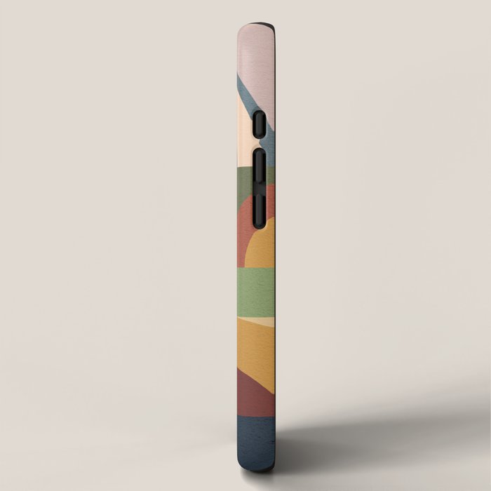 Abstract Bauhaus Geometry Sophisticated Autumn iPhone Case Gallery Image 2