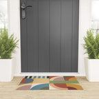 Abstract Bauhaus Geometry Sophisticated Autumn Welcome Mat Gallery Image 3