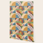 Abstract Bauhaus Geometry Sophisticated Autumn Wallpaper Gallery Image 2