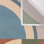 Abstract Bauhaus Geometry Sophisticated Autumn Wall Tapestry Gallery Image 3