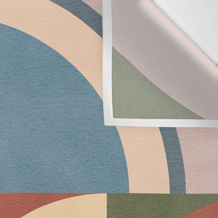 Abstract Bauhaus Geometry Sophisticated Autumn Wall Tapestry Gallery Image 3