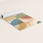 Abstract Bauhaus Geometry Sophisticated Autumn Yoga Mat Gallery Image 2