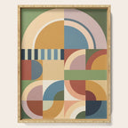 Abstract Bauhaus Geometry Sophisticated Autumn Serving Tray Gallery Image 1