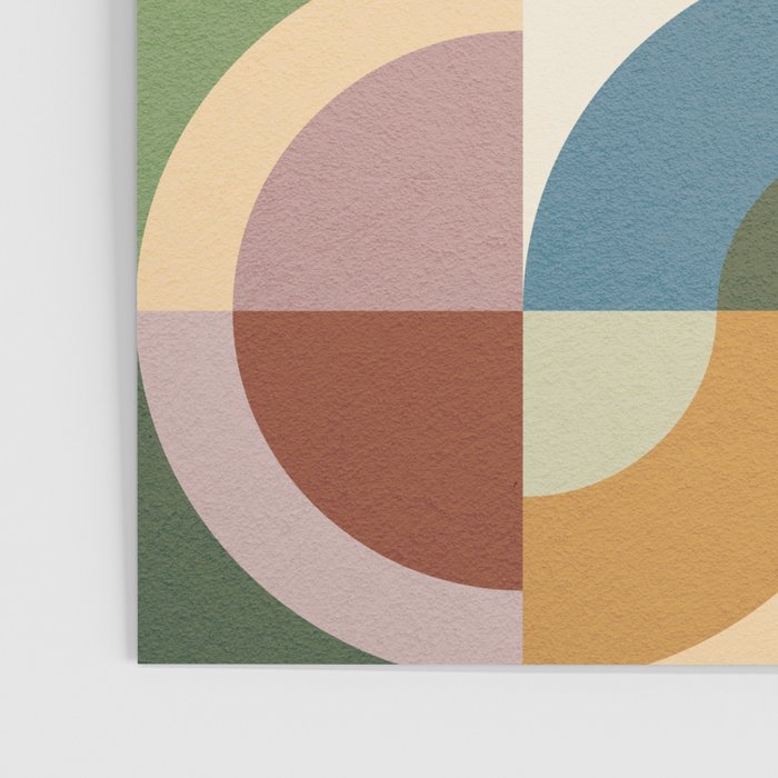 Abstract Bauhaus Geometry Sophisticated Autumn Poster Gallery Image 3