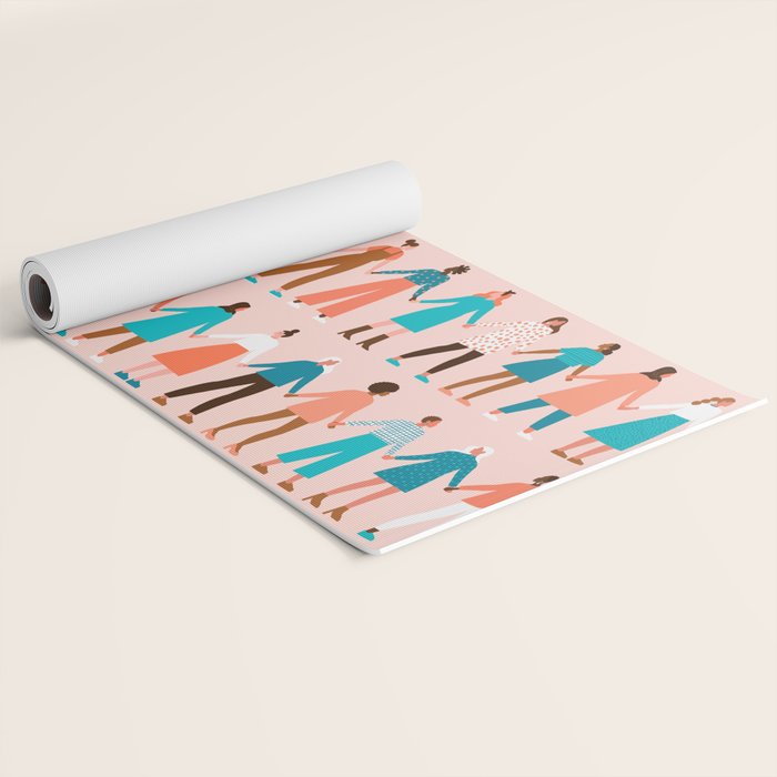 Women empower women feminist illustration collection. International womens day 8 of march graphic Yoga Mat Gallery Image 2