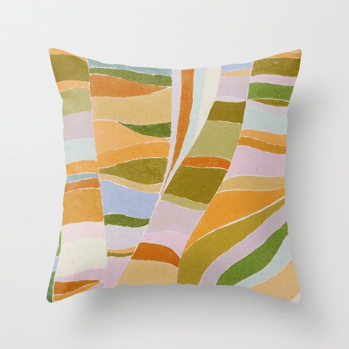 Colorful Flow Throw Pillow Gallery Image 6