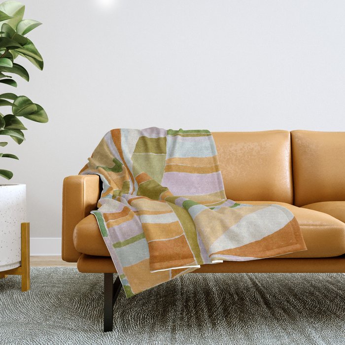 Colorful Flow Throw Blanket Gallery Image 1