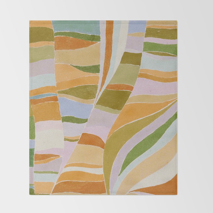 Colorful Flow Throw Blanket Gallery Image 2