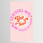 Yee Haw Cowgirl State of Mind Tablecloth Gallery Image 2