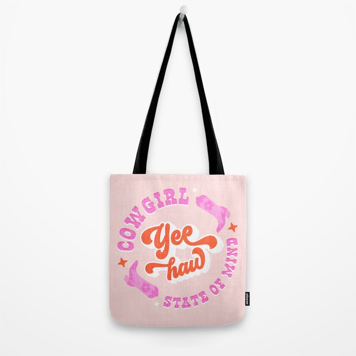 Yee Haw Cowgirl State of Mind Tote Bag Gallery Image 2