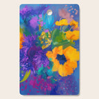 Bouquet In Blue Cutting Board Gallery Image 1