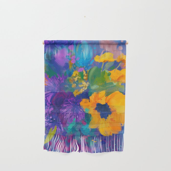 Bouquet In Blue Wall Hanging Gallery Image 1