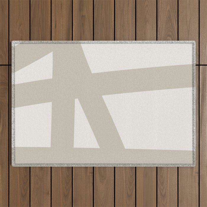 Neutral Abstract 3B Outdoor Rug Gallery Image 1