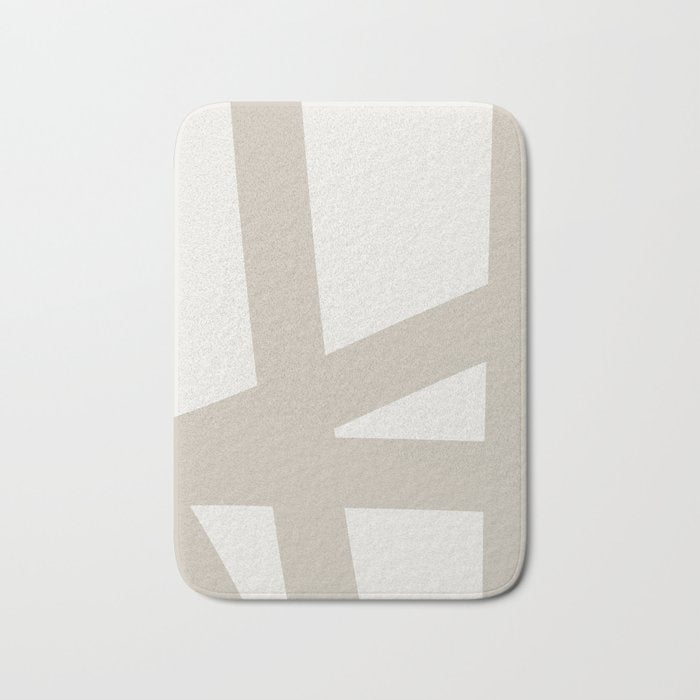 Neutral Abstract 3B Bath Mat Gallery Image 1
