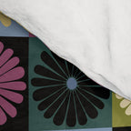 Retro Flowers Check Pattern I Comforter Gallery Image 4