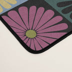 Retro Flowers Check Pattern I Desk Mat Gallery Image 4
