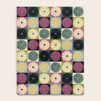 Retro Flowers Check Pattern I Notebook Gallery Image 4