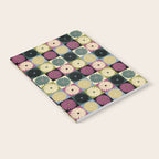 Retro Flowers Check Pattern I Notebook Gallery Image 2