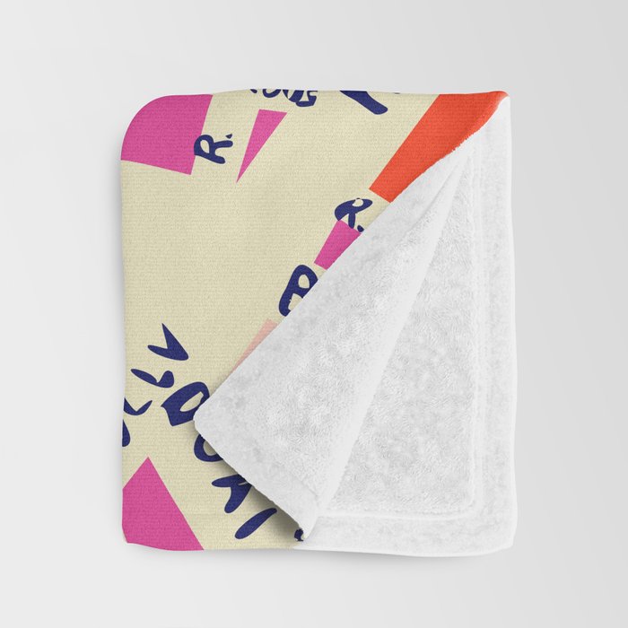 paris map pink Throw Blanket Gallery Image 3