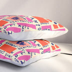 paris map pink Pillow Sham Gallery Image 3