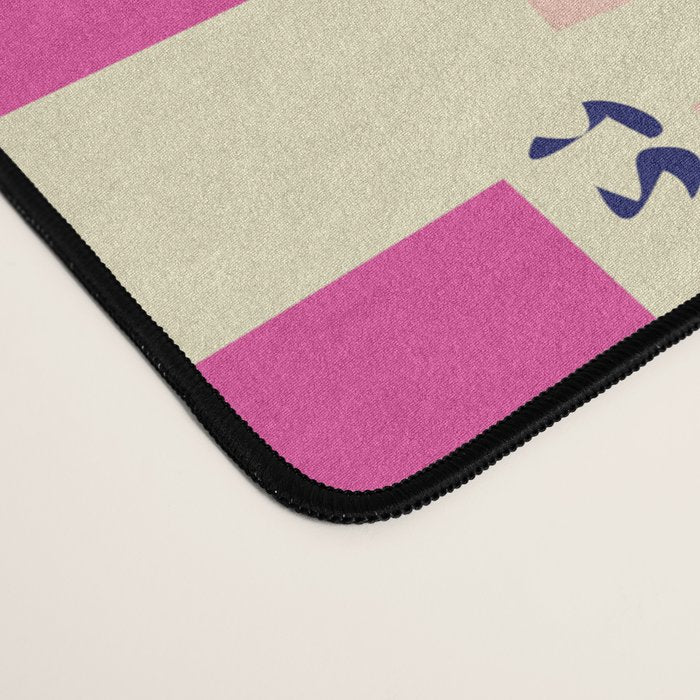 paris map pink Desk Mat Gallery Image 4