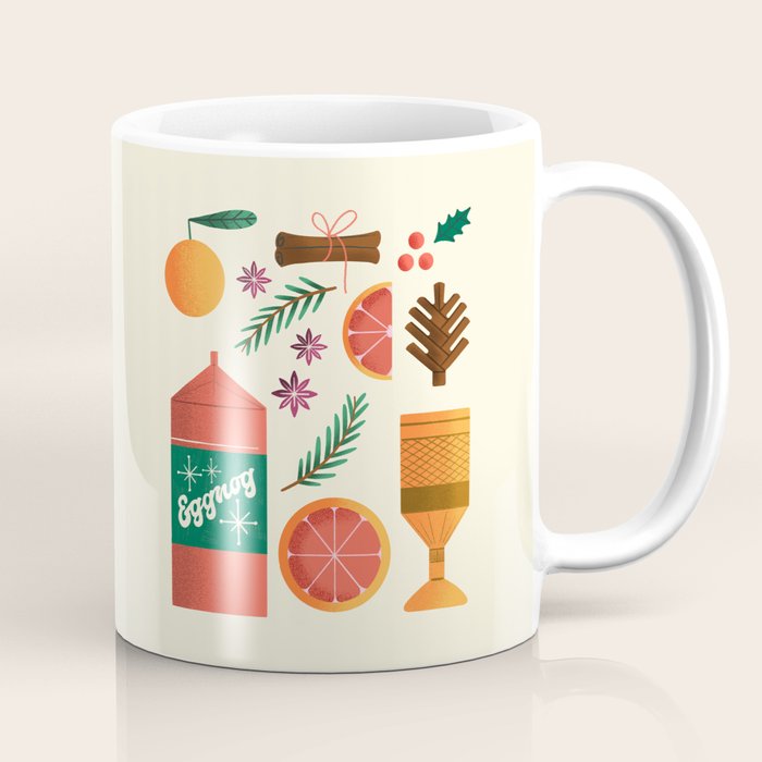 Egg Nog and Holiday Aromatic Foods Still Life Coffee Mug Gallery Image 1