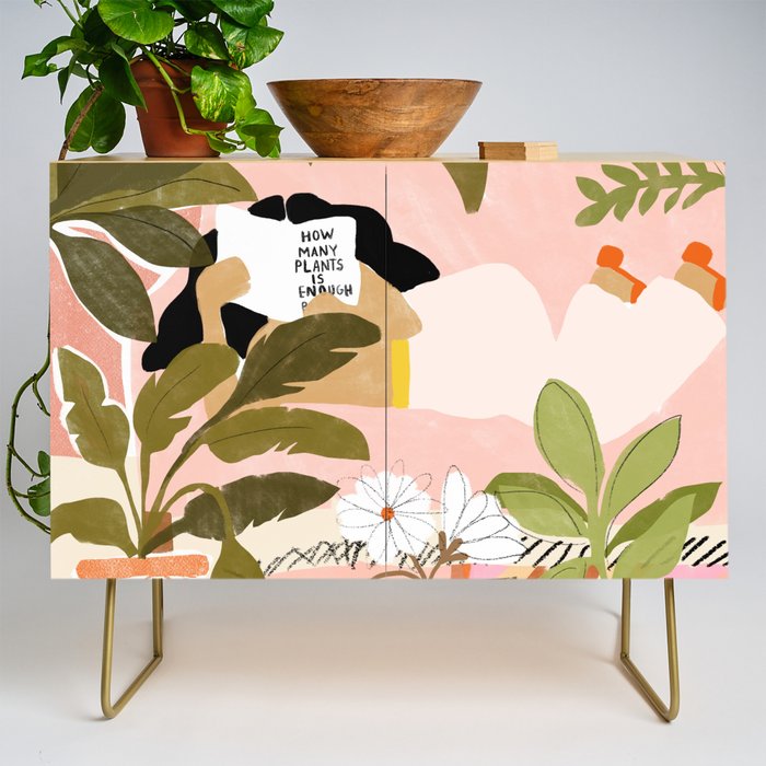 How Many Plants Is Enough Plants? Credenza Gallery Image 1