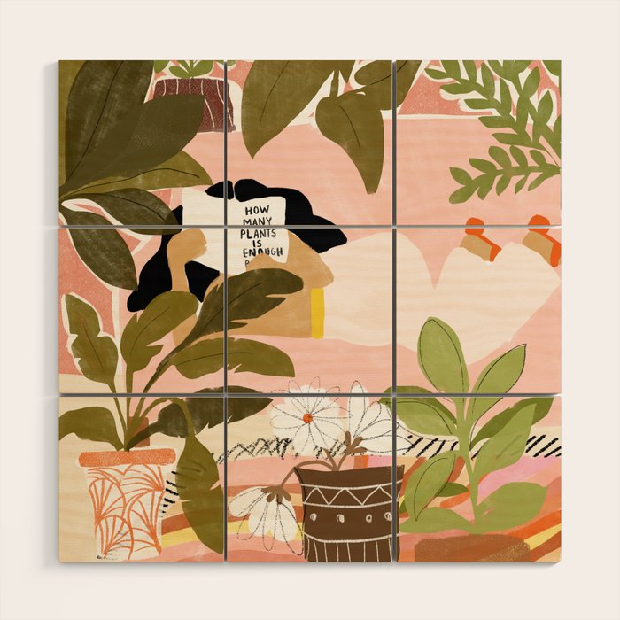 How Many Plants Is Enough Plants? Wood Wall Art Gallery Image 1