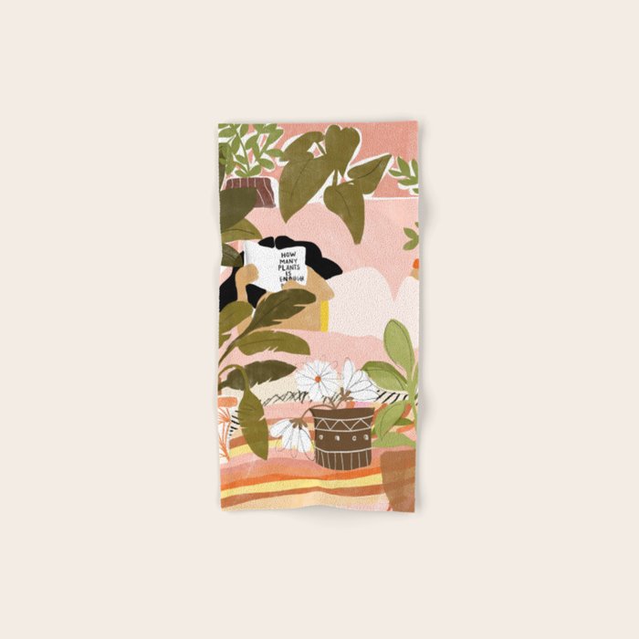 How Many Plants Is Enough Plants? Bath Towel Gallery Image 1