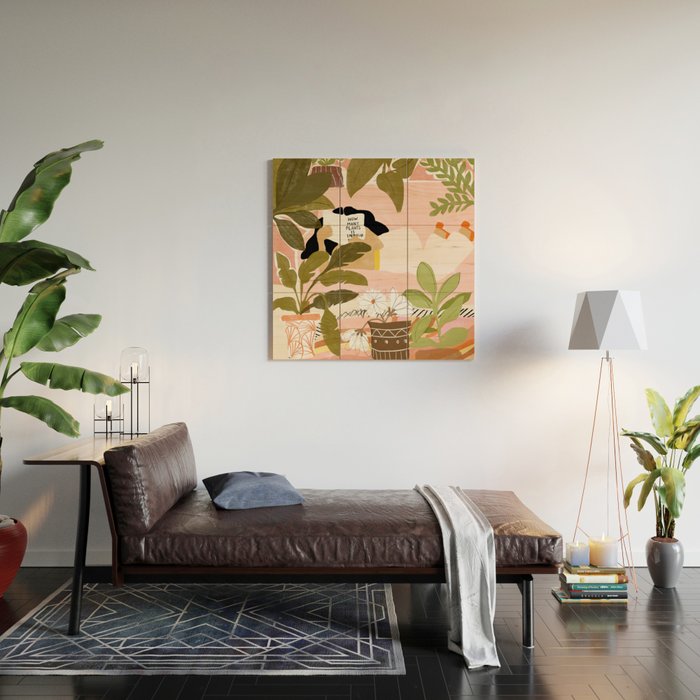 How Many Plants Is Enough Plants? Wood Wall Art Gallery Image 2