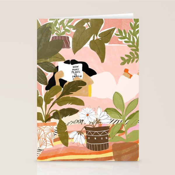 How Many Plants Is Enough Plants? Stationery Card Gallery Image 2