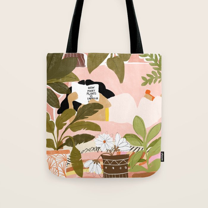 How Many Plants Is Enough Plants? Tote Bag Gallery Image 1