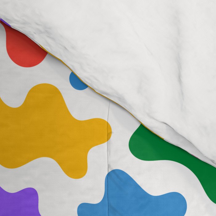 Abstract colorful art splash shape pattern Comforter Gallery Image 4
