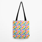 Abstract colorful art splash shape pattern Tote Bag Gallery Image 2