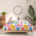 Abstract colorful art splash shape pattern Comforter Gallery Image 3