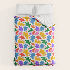 Abstract colorful art splash shape pattern Duvet Cover Gallery Image 6