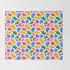 Abstract colorful art splash shape pattern Throw Blanket Gallery Image 2