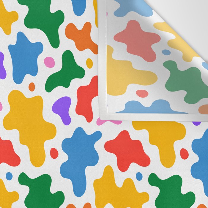 Abstract colorful art splash shape pattern Wall Tapestry Gallery Image 3