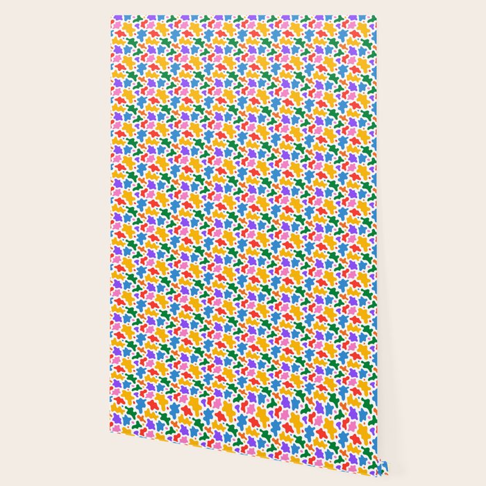 Abstract colorful art splash shape pattern Wallpaper Gallery Image 2