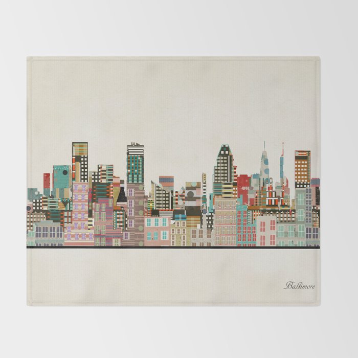 baltimore maryland Throw Blanket Gallery Image 2