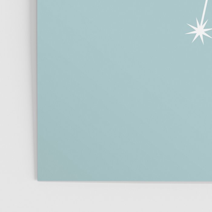 Cancer Zodiac Star Constellation Line Art Pastel Teal Poster Gallery Image 3