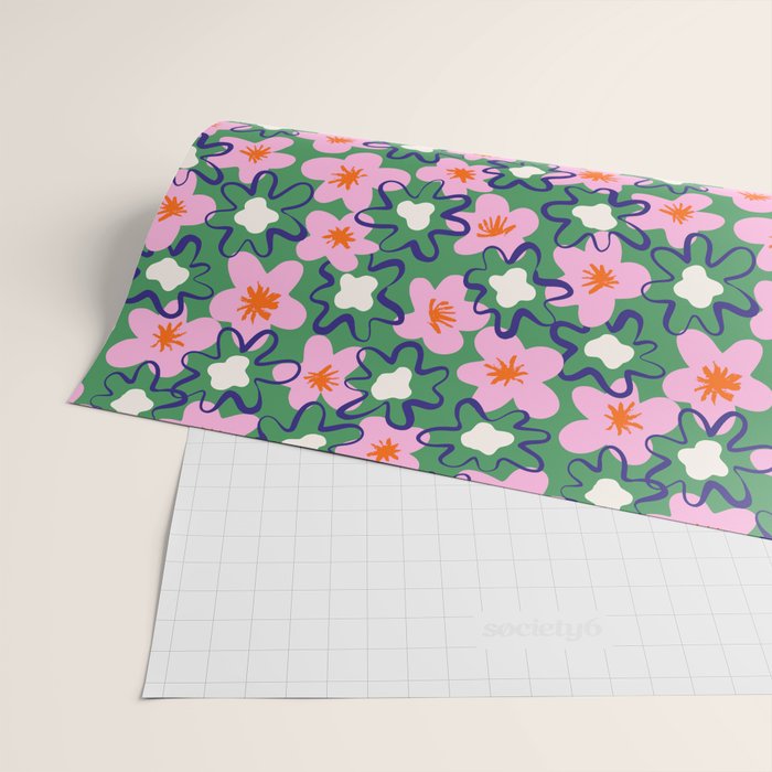 Bright Floral Wrapping Paper Gallery Image 2
