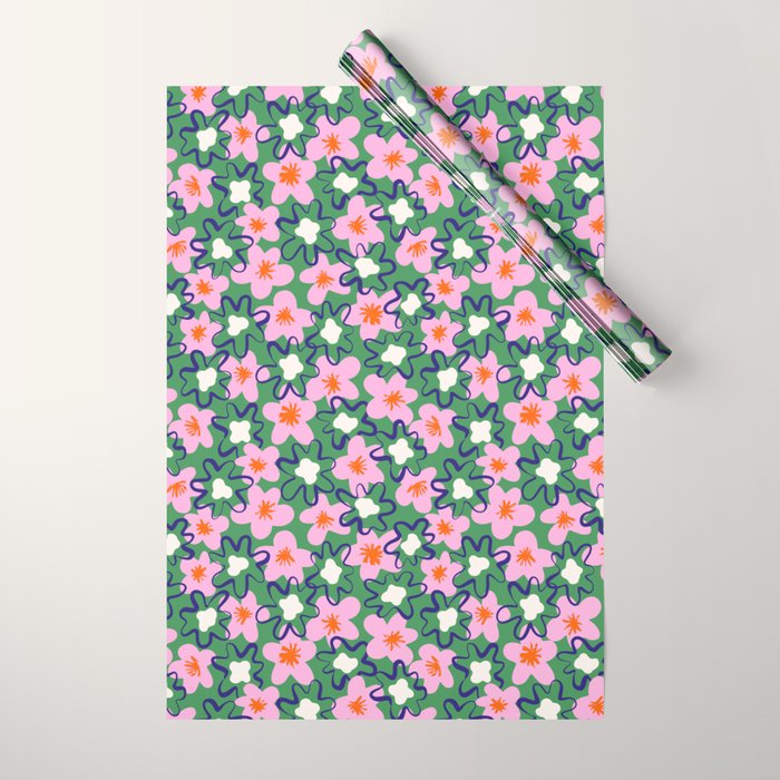 Bright Floral Wrapping Paper Gallery Image 1