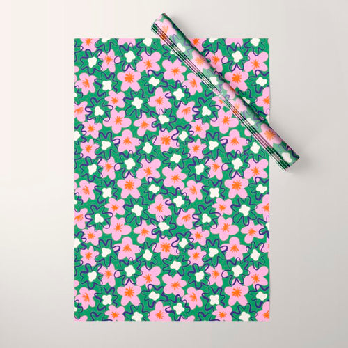 Bright Floral Wrapping Paper Gallery Image 1