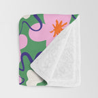 Bright Floral Throw Blanket Gallery Image 3