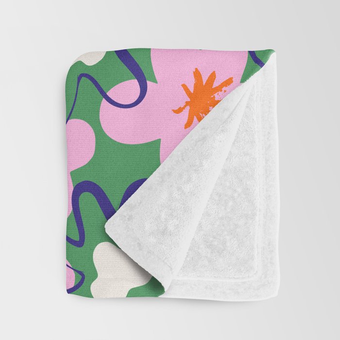 Bright Floral Throw Blanket Gallery Image 3